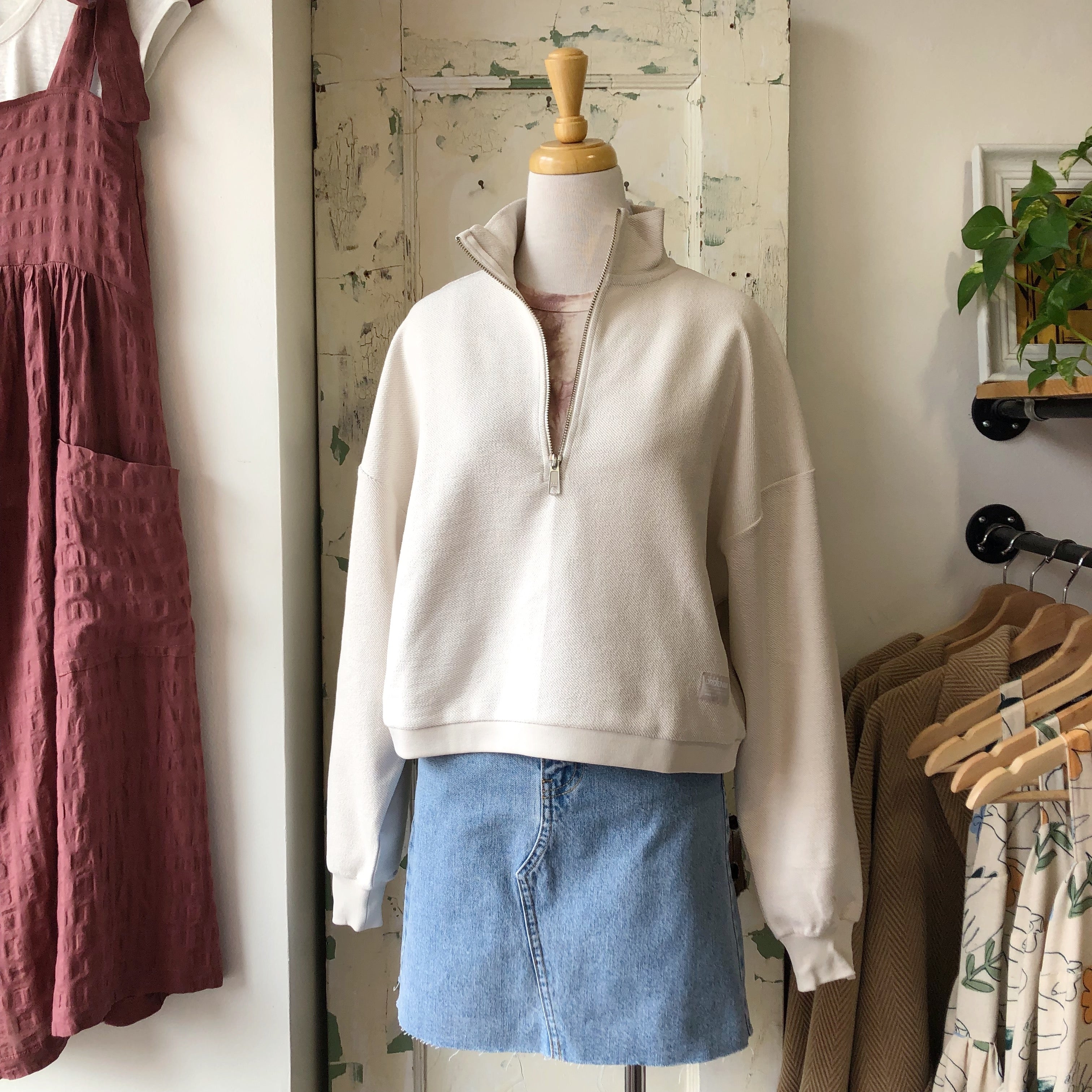 Dr. Denim // Sanne Sweatshirt White Sand