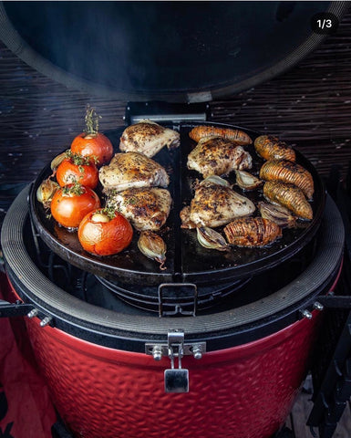 Cooking chicken on a Kamado Joe. Cheshire, Wilmslow