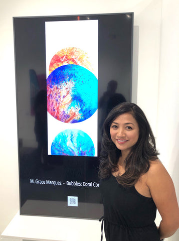 With my art work "Coral Containment" on display at Eduardo Lima Gallery during Miami Art Week 2019