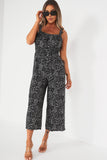 Anne Monochrome Print Jumpsuit