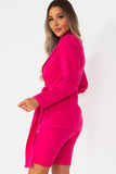 Ashley Fuchsia Blazer and Shorts Co Ord