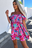 Gabriella Pink and Blue Floral Dress