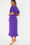 Girl In Mind Quinn Purple Wrap Dress