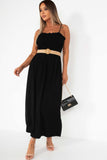 Nariyah Black Belted Dress