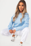 Neesha Blue Oversized Sweatshirt