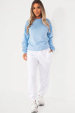 Neesha Blue Oversized Sweatshirt