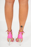 Radha Pink Barely There Heels