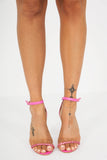 Radha Pink Barely There Heels