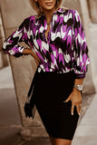 Brooke Purple Abstract Print Shirt