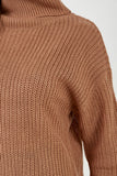 Agnes Camel Roll Neck Knit Jumper (2032919707714)