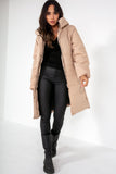 Amaya Stone Longline Padded Coat