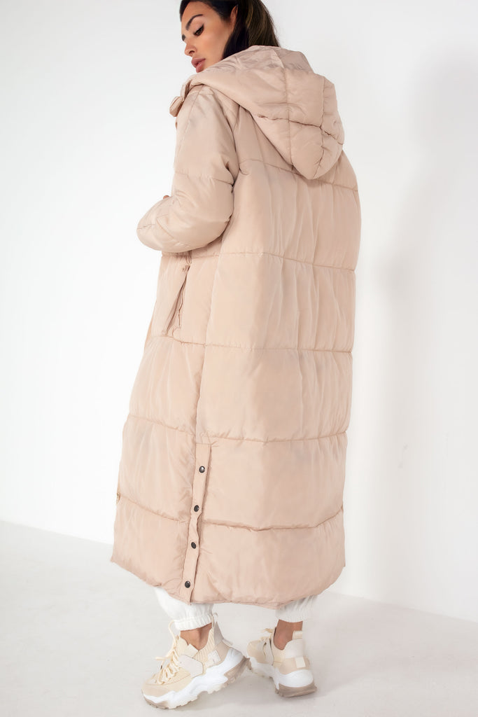 Aoife Stone Longline Padded Coat