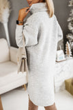Arianna Grey Knit Jumper Dress