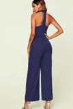 Arielle Navy Polka Dot Jumpsuit