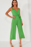 AX Paris Asher Green Wrap Front Jumpsuit