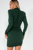 AX Paris Lilyana Green Button Up Blazer Dress
