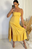 AX Paris Whitney Yellow Smock Dress