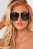 Black Oversized Frame Sunglasses
