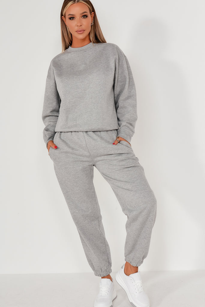 Carolina Grey Oversized Jogger Co-Ord