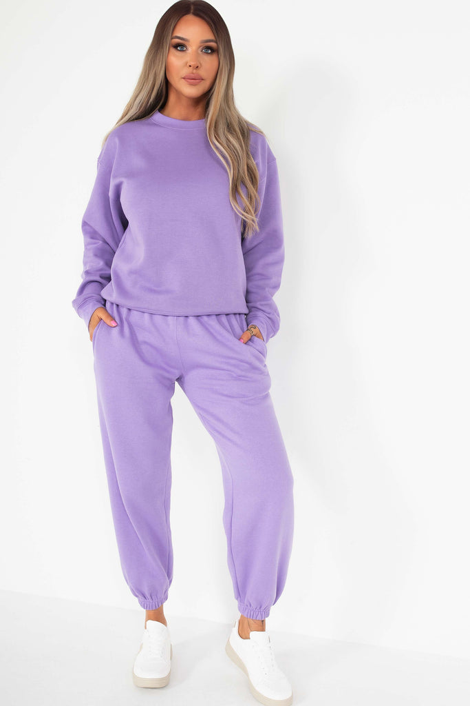 Carolina Purple Oversized Jogger Co-Ord