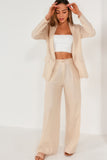 Caylee Sand Linen Blazer