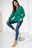 Eabha Green Wrap Over Top