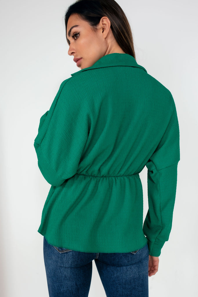 Eabha Green Wrap Over Top