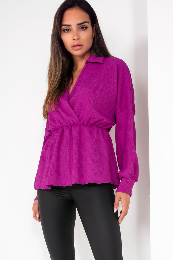 Eabha Purple Wrap Over Top