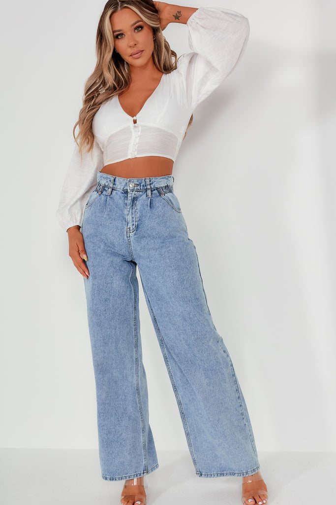 Eliza Blue Wide Leg Jeans