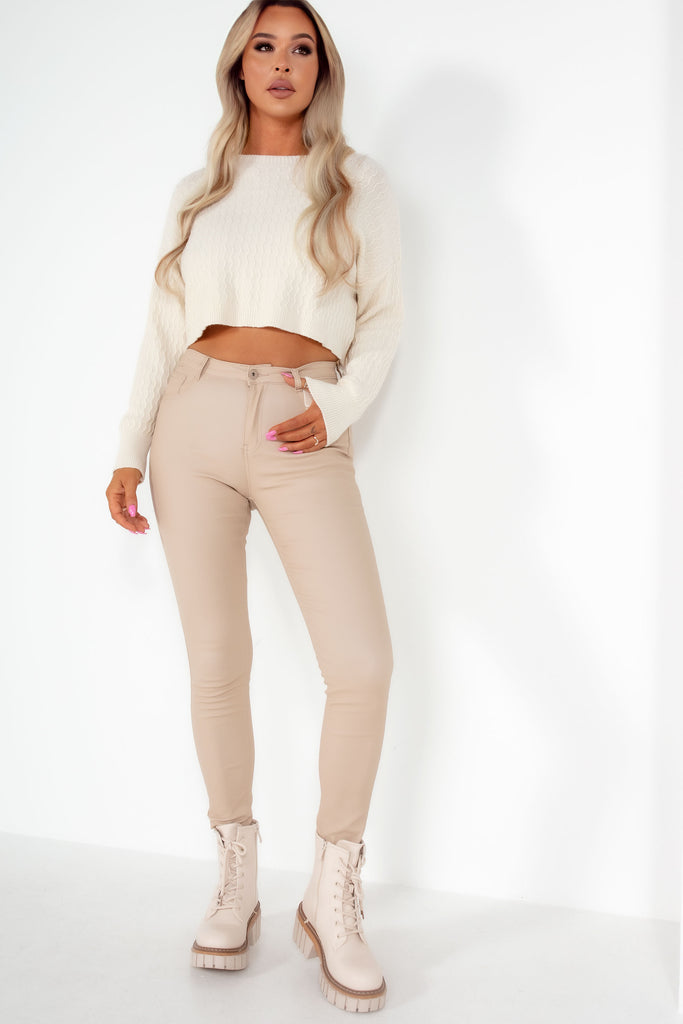 Ella Stone Push Up Wax Jeans