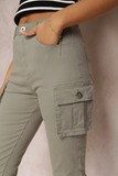 Elodie Khaki Cargo Trousers