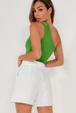 Eltha Green One Shoulder Bodysuit