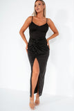 Girl In Mind Paige Black Sequin Maxi Dress