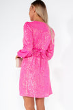 Girl In Mind Paris Pink Sequin Mini Dress