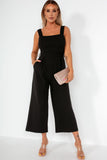 Girl In Mind Tara Black Culotte Jumpsuit