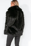 Glamorous Haiden Black Faux Fur Coat