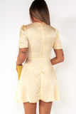 Glamorous Haiden Yellow Satin Ditsy Dress