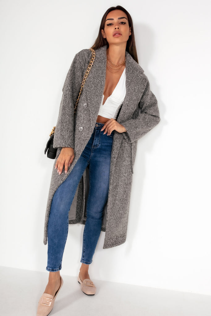 Glamorous Kelly Grey Oversized Coat