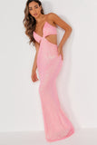 Grace Pink Sequin Maxi Dress