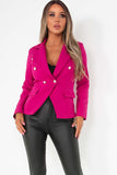 Haddie Berry Button Detail Blazer