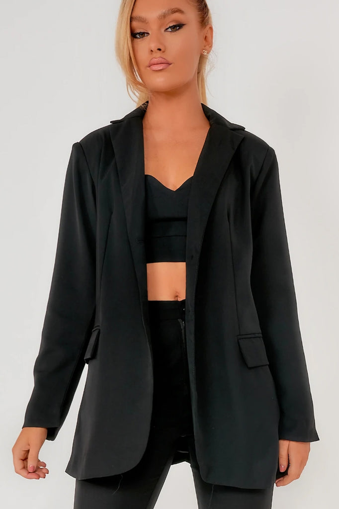 Haleigh Black Oversized Blazer