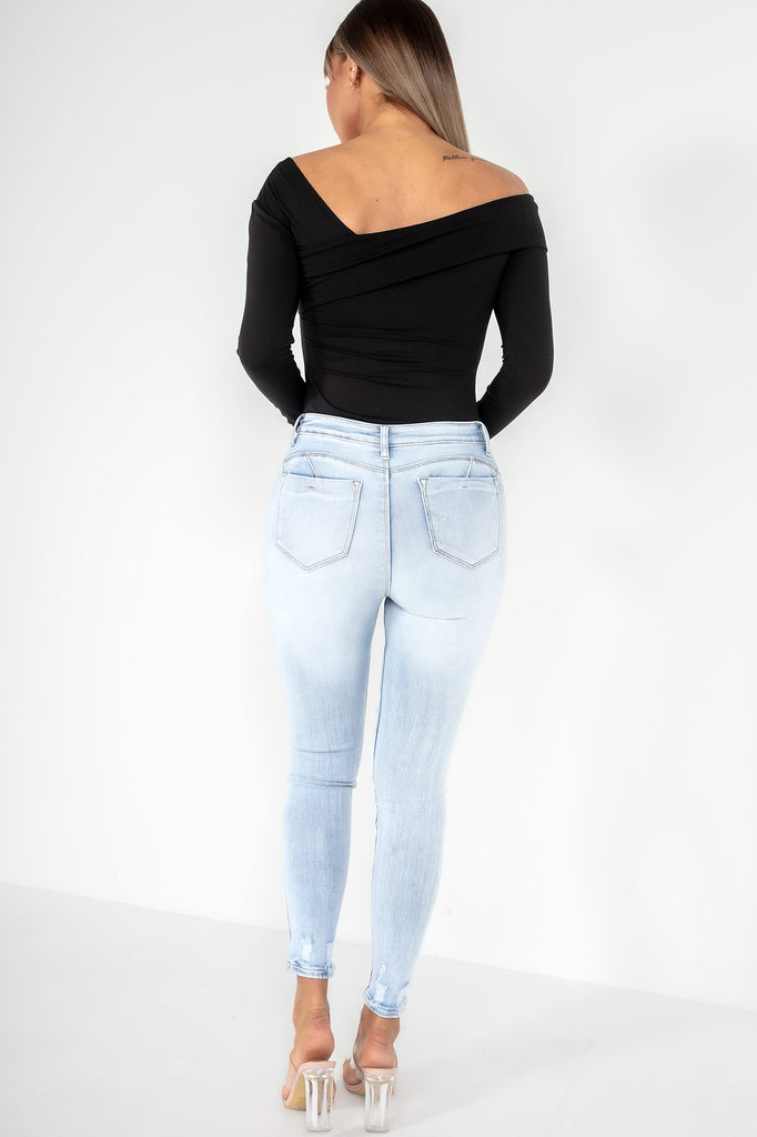 Hazel Light Blue Push Up Jeans