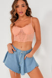 Jessy Peach Lace Bralet