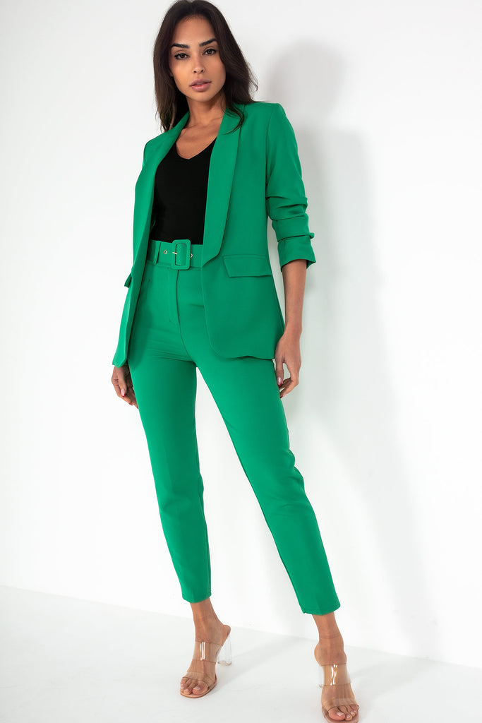 Joanna Green Ruched Blazer