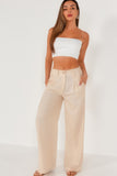 Jude Stone Linen High Waist Trousers