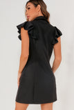 Kayleigh Black Sleeveless Blazer Dress