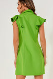 Kayleigh Green Sleeveless Blazer Dress