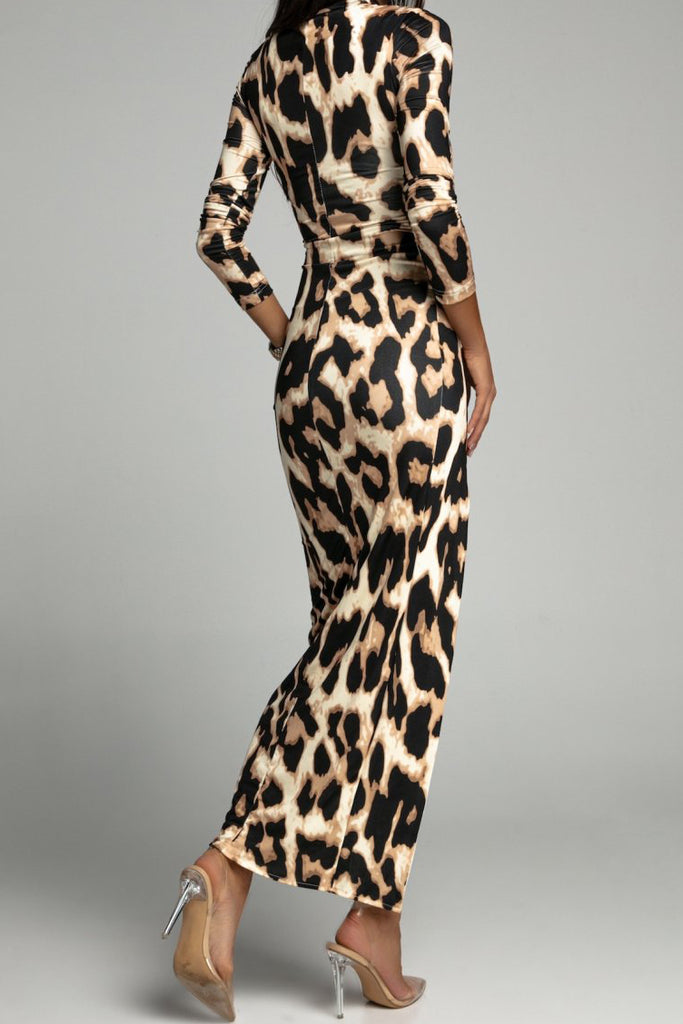 Larissa Leopard Print Maxi Dress
