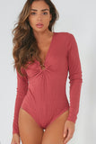 Laura Rose Ribbed Bodysuit