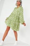 Lisa Sage Daisy Print Smock Dress